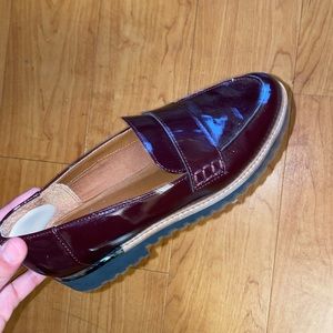 Franco Sarto maroon loafers